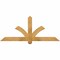 Ekena Millwork Redmond Rough Sawn Timber Gable Bracket, Western Red Cedar, 60"W x 25"H x 4"D x 4"F, 10/12 Pitch GBW060X25X0404RED00RWR - alternate 1
